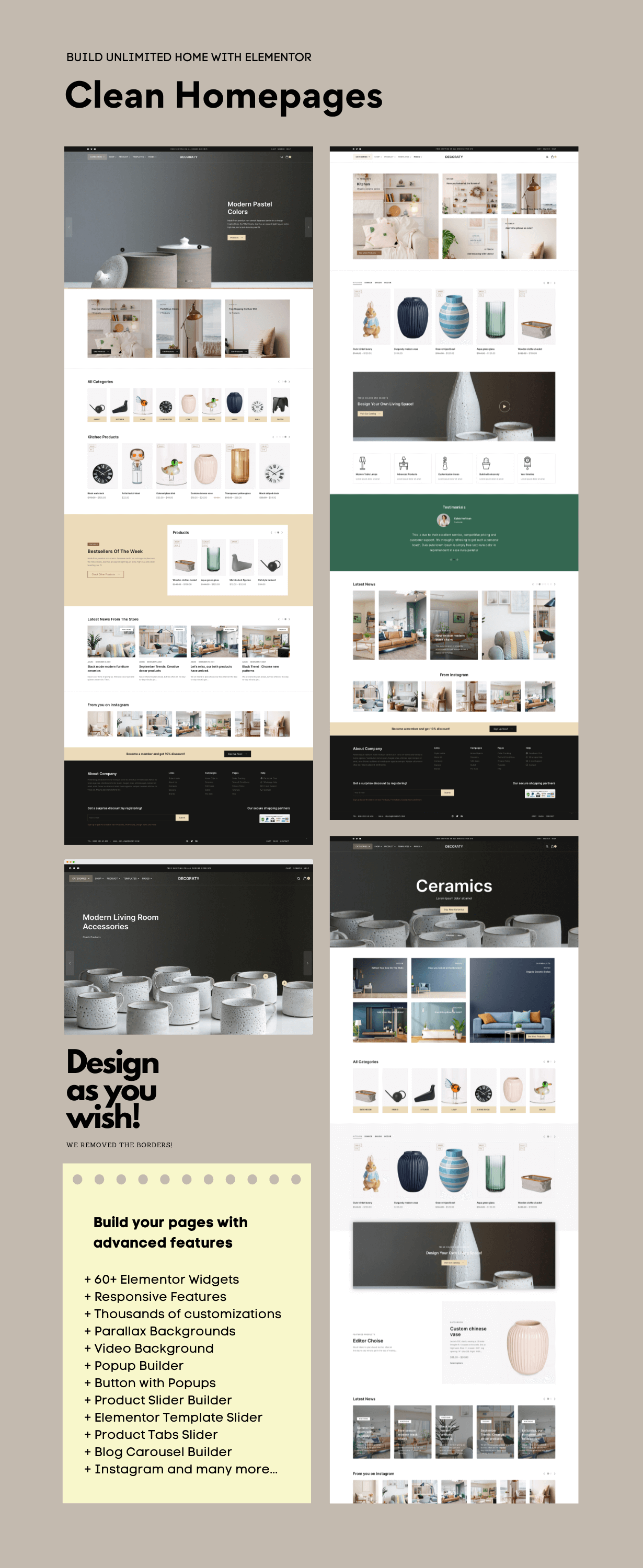 Decoraty – Elementor Furniture Shop