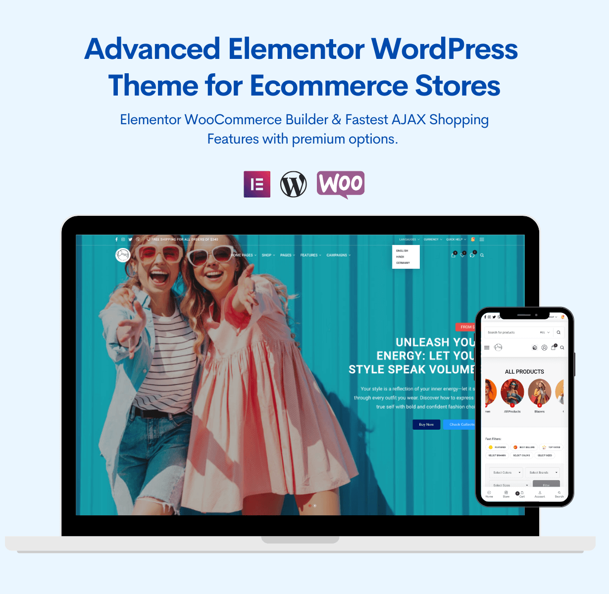 Dressy - Best Rated Responsive Mobile Focused WooCommerce Theme