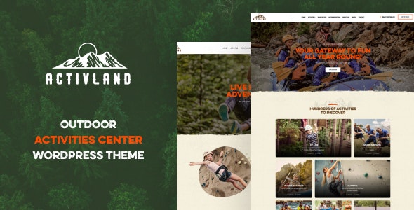 Activland Hiking WordPress Theme
