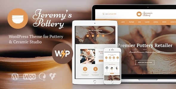Pottery Gift Shop Elementor WordPress Themes