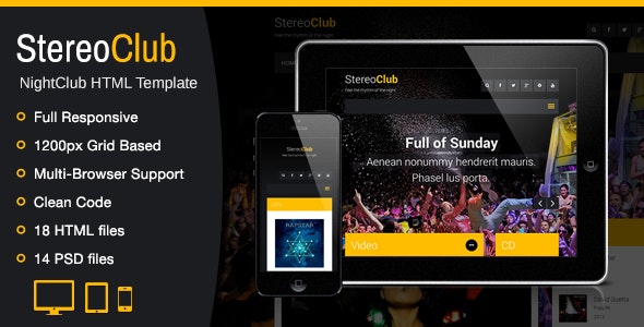 Stereo Club Elementor WordPress Nightclub Themes