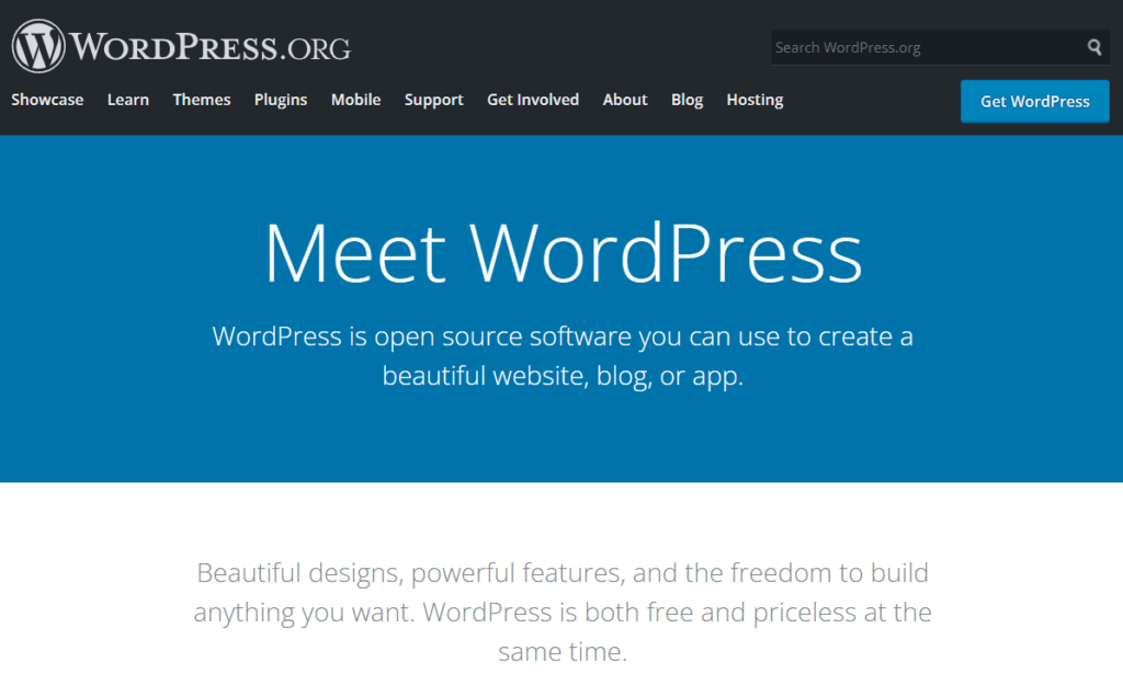 wordpress.org-homepage