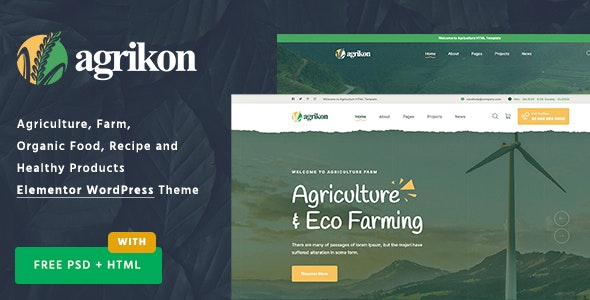 Organic Food & Agriculture WooCommerce Theme
